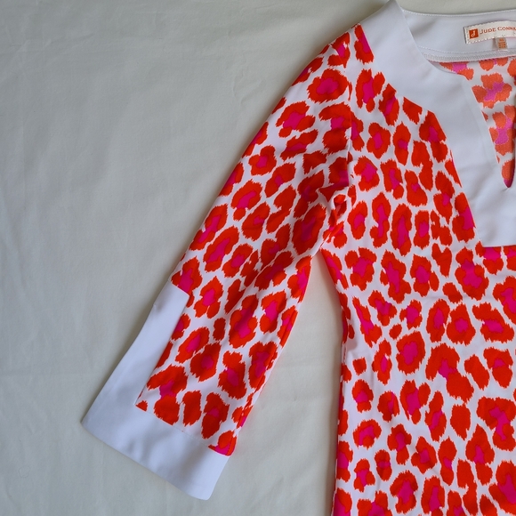 Jude Connally Pink and Orange Shift Dress - Picture 4 of 5